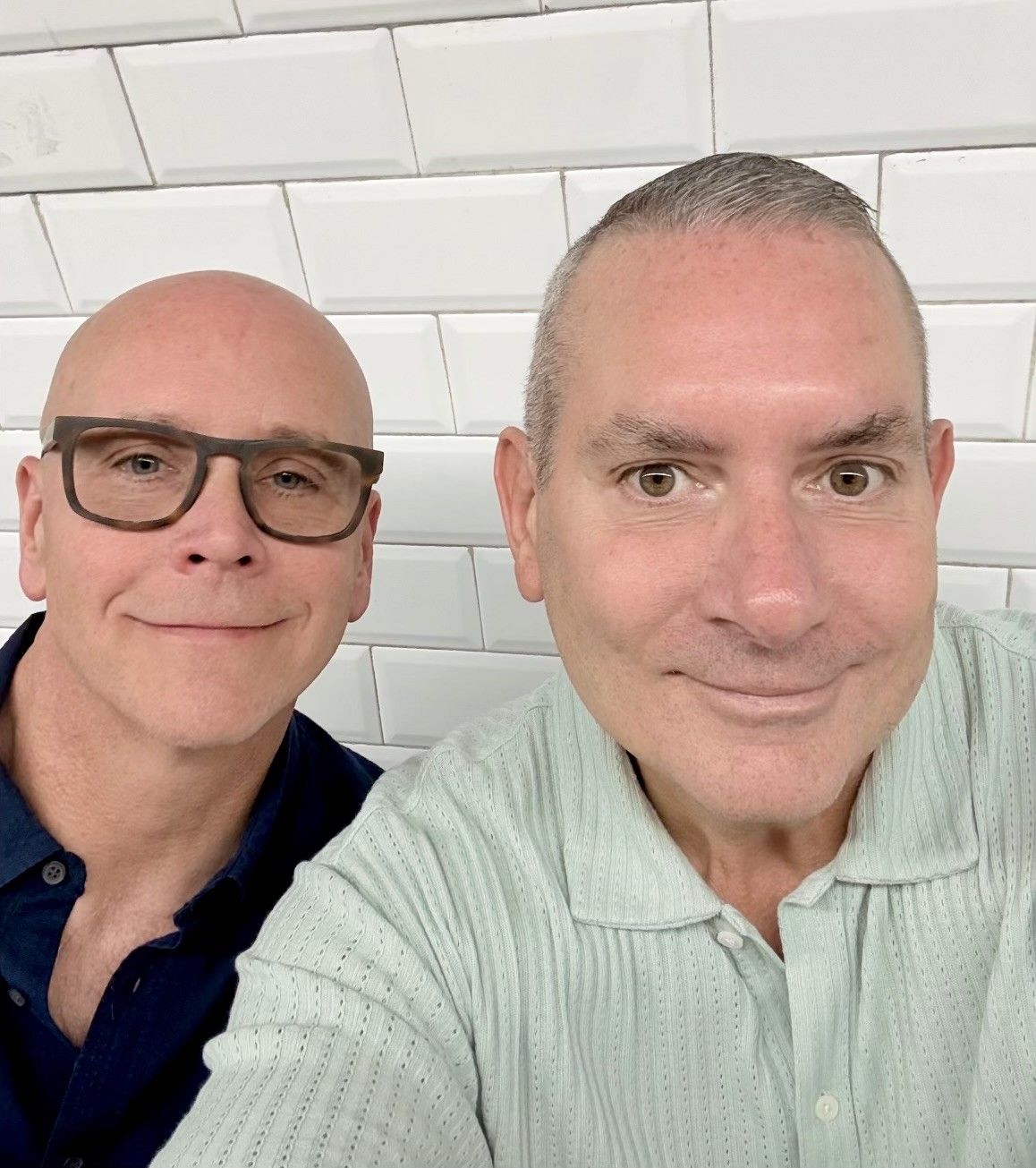 Rick and Jon standing together