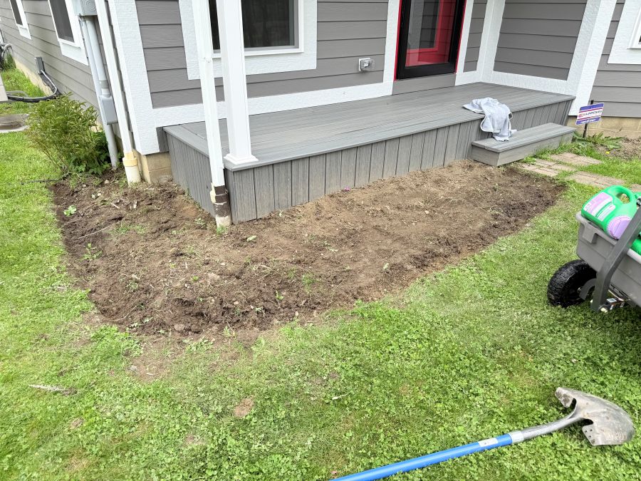 Digging the beds