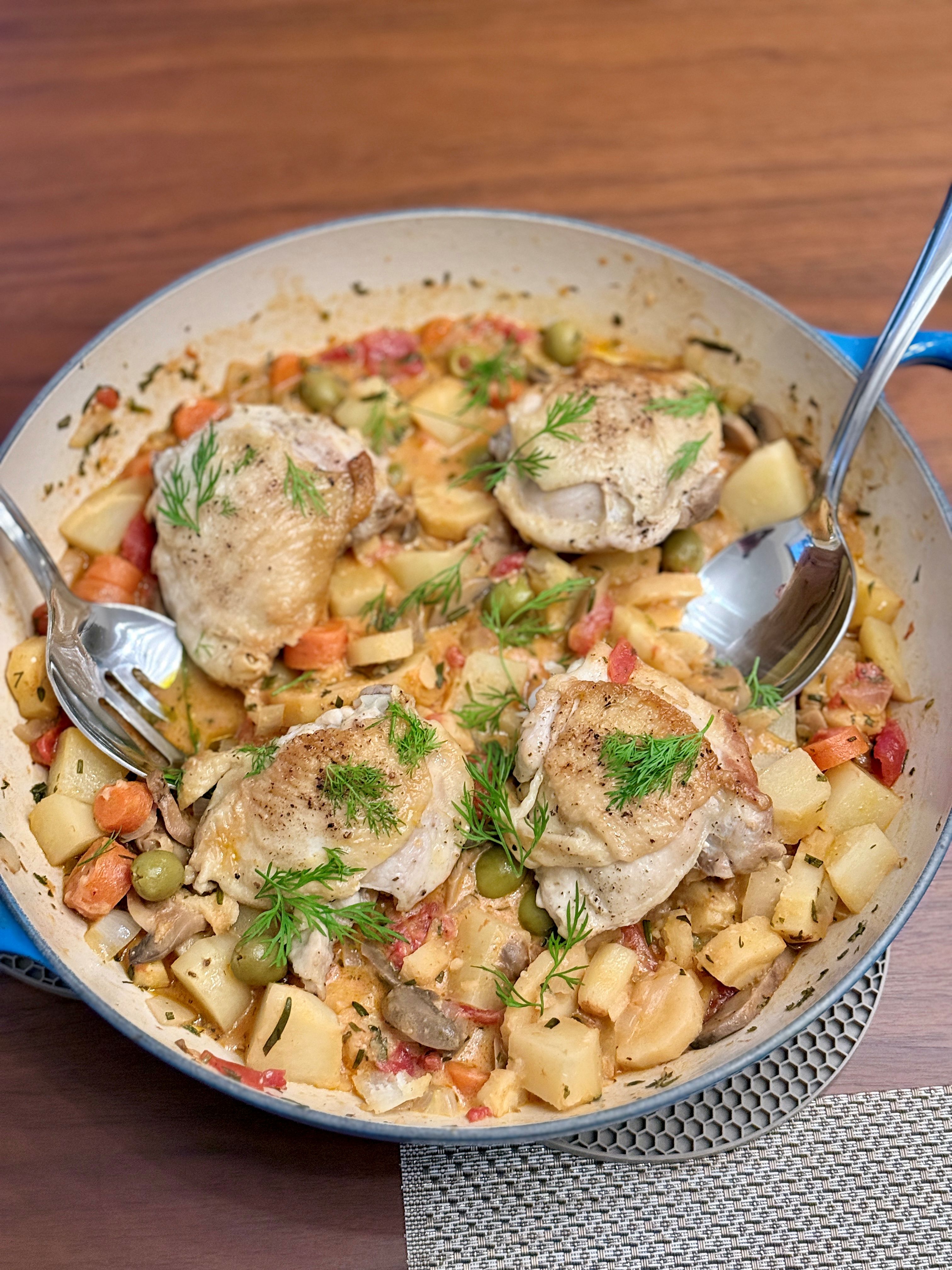Rustic Harvest Chicken Braise