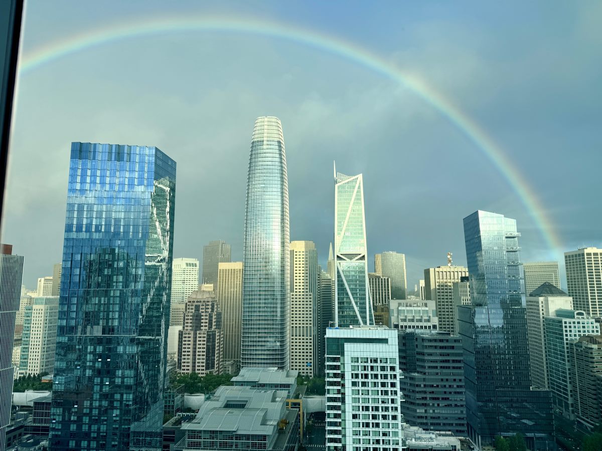 The San Francisco skyline and streetscape in the afternoon light